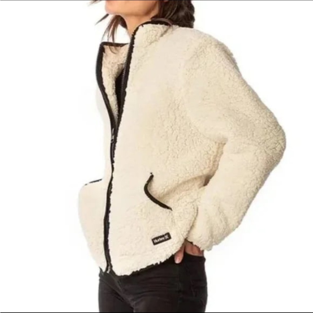 Hurley Sherpa Teddy Jacket Women’s Size Large
